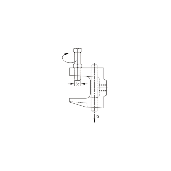 Nvent Caddy Clamp for Beam Flange, Size 3/4" 249487